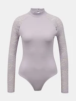 Light purple bodysuit with lace sleeves TALLY WEiJL