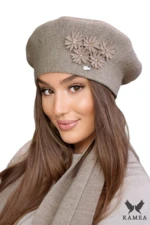 Berretto da donna Kamea Kamea_Beret_K.22.051.04_Dark_Beige
