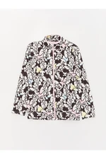 LC Waikiki High Collar Minnie Mouse Printed Long Sleeve Girls' Pajama Top