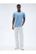 Koton Slogan Printed T-Shirt, Crew Neck, Slim Fit Cotton.