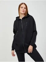 Black Women's Zippered Hoodie Guess Allie - Women