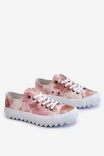 Fashion Low Sneakers Big Star LL274044 Pink-Beige