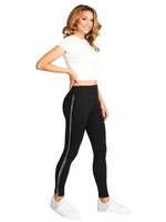 Yoclub Woman's Women's Leggings Gaiters Side Stripe High Waisted ULD-0002K-A300