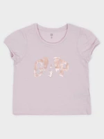 Light pink girls' T-shirt with GAP logo