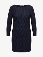 Women's dark blue dress ONLY CARMAKOMA Astra - Women