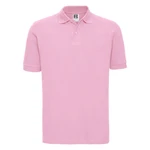 Light pink men's polo shirt 100% cotton Russell