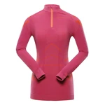 Women's functional underwear - T-shirt ALPINE PRO LUBINA fuchsia red