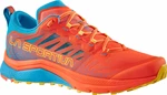 La Sportiva Jackal II Cherry Tomato/Tropic Blue 44,5 Scarpe da corsa su pista