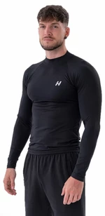 Nebbia Functional T-shirt with Long Sleeves Active Black M T-shirt de fitness