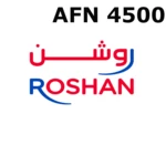 Roshan 4500 AFN Mobile Top-up AF