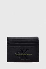 Pouzdro na karty Calvin Klein Jeans černá barva