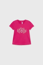 Kojenecké tričko Mayoral růžová barva