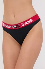 Tanga Tommy Jeans tmavomodrá barva, UW0UW02823
