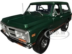 1970 Chevrolet K5 Blazer Dark Green with Red Stripes and Green Interior "Celebrity Owned" Limited Edition to 402 pieces Worldwide 1/18 Diecast Model