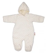 Baby Nellys Kombinézka/overálek Minky, zateplená - smetanová, vel. 62 (2-3m) Baby Nellys Kombinézka/overálek Minky, zateplená - smetanová, vel. 62 (2-3m)