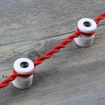 5 Pieces 10 Pieces Ceramic Wall Insulator for Wiring Porcelain Insulators Fabric Cable Fixings With Install Screw