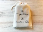 20PCS Perfect Blend Coffee Wedding Favor Bag - Coffee Favors for Wedding Drawstring Personalized custom Cotton Favor Bags