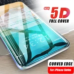 5D Curved 9H Tempered Glass For iPhone X XR XS 11 12 13 Mini 14 15 Pro Max 6S 7 8 Plus SE 2020 Full Cover Screen Protector Film