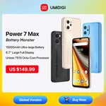 UMIDIGI Power 7 Max Android 11 Smartphone 10000mAh Unisoc T610 6GB 128GB 6.7" Display 48MP Camera NFC Cellular Cellphone