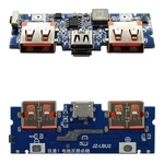 Lithium Battery Charger Board LED Dual USB 5V 2.4A Micro/Type-C USB Mobile Power Bank 18650 Charging Module