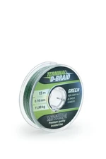 Mivardi návazcová šňůrka Terminal D-Braid - Green  0,08 mm 15 m
