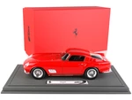 1958 Ferrari 250 TDF "Faro Carenato" Red with DISPLAY CASE Limited Edition to 99 pieces Worldwide 1/18 Model Car by BBR