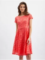 Orsay Różowa sukienka koronkowa damska - Kobieta