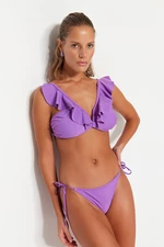 Trendyol Lilac Góra od bikini z fiszbinami