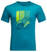 Jack Wolfskin Pánské funkční tričko Peak Graphic T M XXL, everest blue