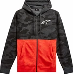 Alpinestars Camo Block Hood Charcoal Heather/Warm Red S Bluza