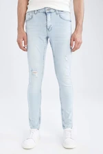 DEFACTO Skinny Comfort Fit Normální Pas Rovné Nohavice Džíny