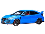 2021 Honda Civic Type R (FK8) RHD (Right Hand Drive) Racing Blue Pearl 1/18 Model Car by Autoart