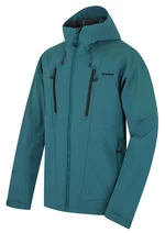 Husky Sevan M L, dark mint Pánská softshell bunda