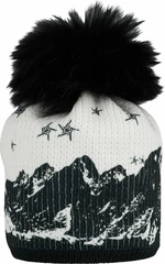 Sportalm Seja Womens Beanie with Fur Optical White UNI Berretto invernale