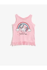 Koton Baby Girl Pink Unicorn Printed Singlet