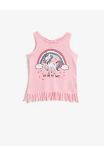 Koton Baby Girl Pink Unicorn Printed Singlet