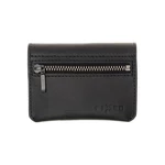 Kožená peněženka FIXED Tripple Wallet z pravé hovězí kůže, černá