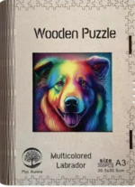 Dřevěné puzzle/Labrador A3