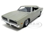 1969 Dodge Charger R/T Hemi Silver 1/25 Diecast Car Model by Maisto