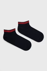 Ponožky HUGO (2-pak) pánske,tmavomodrá farba,50477874