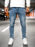 Tmavě modré pánské džíny regular fit Bolf HY1050