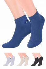 Steven 046 Pánské kotníkové ponožky 38/40 tmavě modrá