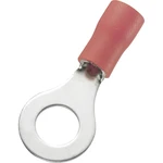 TRU COMPONENTS 1572135 guľaté káblové oko  Prierez=1.50 mm² Ø otvoru=6.4 mm čiastočne izolované červená 100 ks