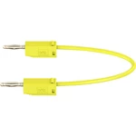 Stäubli LK205 merací kábel [lamelový zástrčka 2 mm  - lamelový zástrčka 2 mm ] 15.00 cm žltá 1 ks