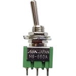 TRU COMPONENTS MS-550F-B pákový spínač 250 V/AC 1.5 A 2x zap/zap  s aretáciou 1 ks
