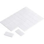 TRU COMPONENTS  1564000 obojstranná lepiaca páska  biela (d x š) 25 mm x 13 mm 24 ks