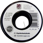 TRU COMPONENTS medený drôt smaltovaný lakom Vonkajší Ø (vr. Izolácie)=0.10 mm   450 m