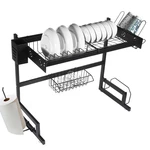 65/85cm Kitchen Dish Rack Sink Dish Drying Drain Shelf Tableware Cup Bowl Storage Tray Holder Organizer