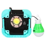 COB Solar Camping Light USB Rechargeable Waterproof Flood Light Work Lamp Floodlight for Outdoor Hiking Travel Fishing E