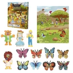 14 Pcs High Simulation Colorful Realistic Insects Butterfly Animal Figure Doll Model Learning Educational Toy for Kids G